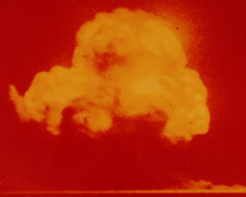 The famous photo of the Trinity test, taken by Jack Aeby.